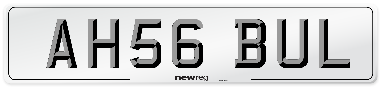 AH56 BUL Number Plate from New Reg